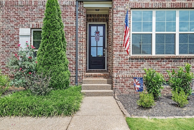 6006 Trotwood Ln, Spring Hill, TN 37174 - doorway to property with brick siding