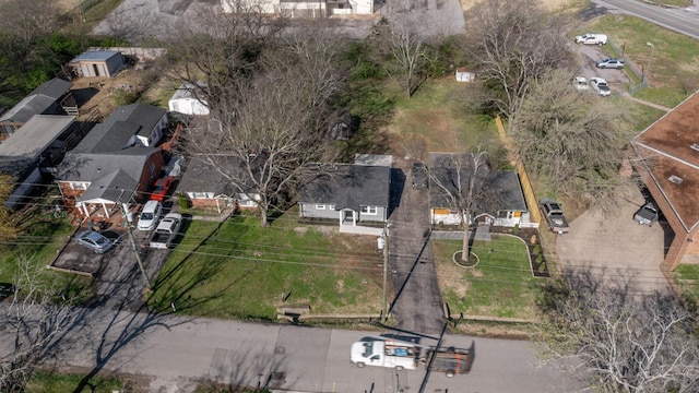 aerial view featuring a residential view