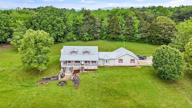 1121 Walnut Grove Church Rd, Dayton, TN 37321 - birds eye view of property featuring a wooded view