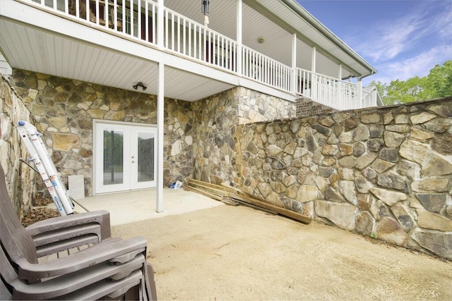 1121 Walnut Grove Church Rd, Dayton, TN 37321 - view of patio with french doors and a balcony