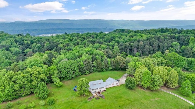 1121 Walnut Grove Church Rd, Dayton, TN 37321 - birds eye view of property featuring a mountain view and a wooded view