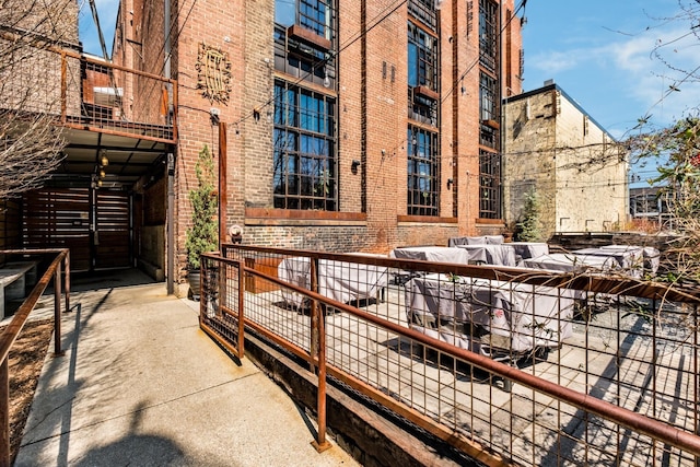 view of patio / terrace featuring a balcony