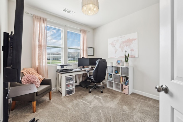 4326 Bomeadows Dr, Murfreesboro, TN 37128 - carpeted home office with visible vents and baseboards