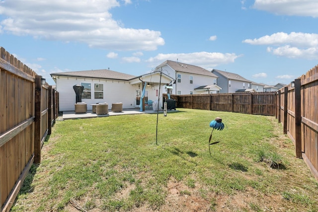 4326 Bomeadows Dr, Murfreesboro, TN 37128 - rear view of property with a lawn, a fenced backyard, a patio area, and a residential view