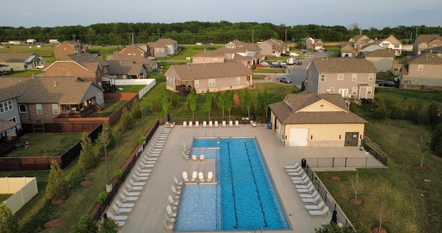 4326 Bomeadows Dr, Murfreesboro, TN 37128 - community pool with a residential view and fence