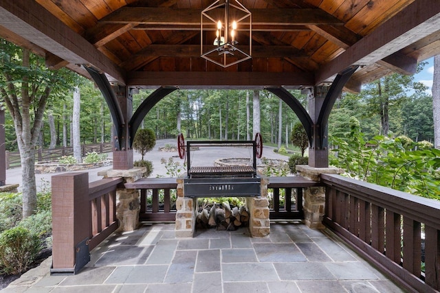 5715 Greenbrier Rd, Franklin, TN 37064 - view of patio featuring a gazebo