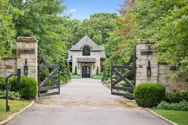 5715 Greenbrier Rd, Franklin, TN 37064 - view of gate with french doors