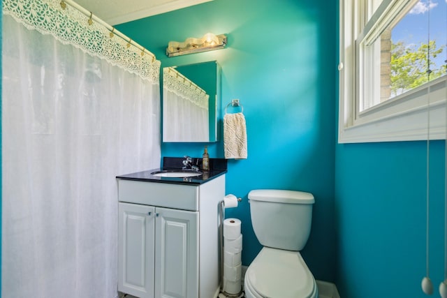921 Cooks Rd, Mount Juliet, TN 37122 - full bathroom featuring vanity, toilet, and a shower with shower curtain