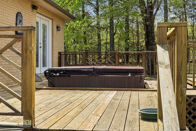 921 Cooks Rd, Mount Juliet, TN 37122 - wooden deck featuring a hot tub