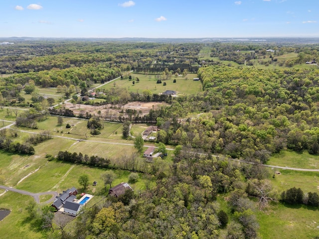 921 Cooks Rd, Mount Juliet, TN 37122 - bird's eye view featuring a view of trees and a rural view