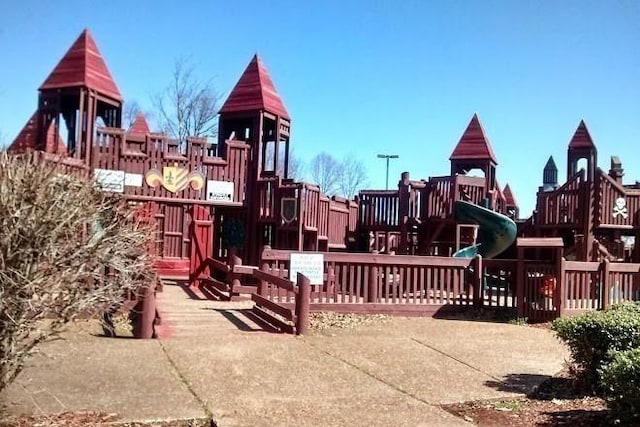 view of community jungle gym