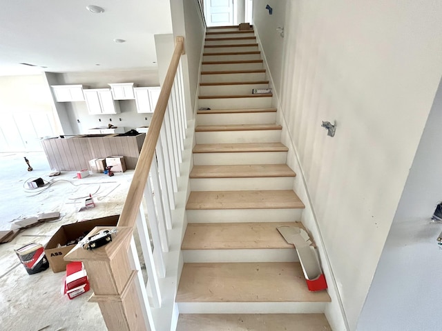 view of stairway