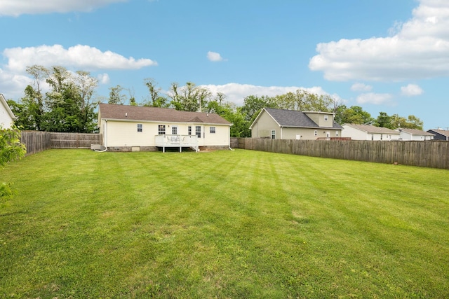 817 Stableford Rd, Oak Grove, KY 42262 - view of yard featuring a fenced backyard and a deck