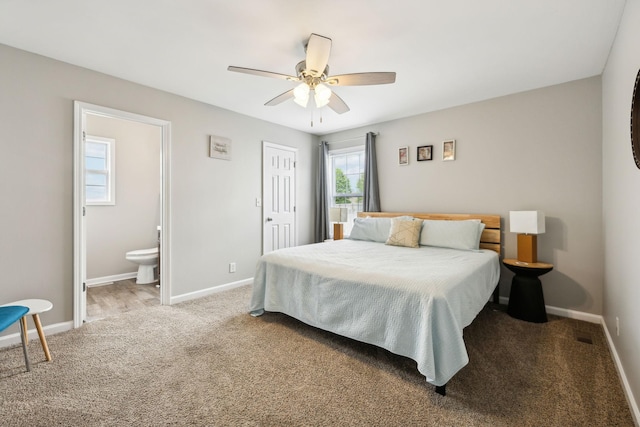 817 Stableford Rd, Oak Grove, KY 42262 - bedroom featuring baseboards, carpet, and connected bathroom