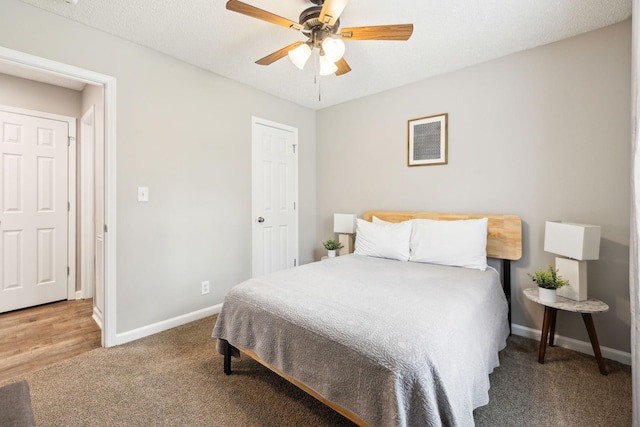 817 Stableford Rd, Oak Grove, KY 42262 - carpeted bedroom featuring a ceiling fan and baseboards