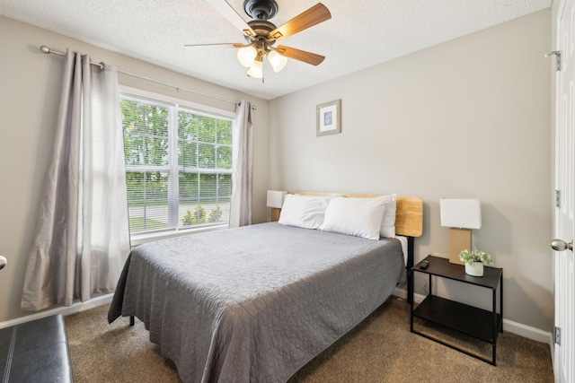 817 Stableford Rd, Oak Grove, KY 42262 - bedroom featuring baseboards, ceiling fan, and a textured ceiling