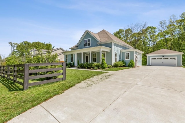 7205 Lake Rd, Fairview, TN 37062 - view of front of property featuring a garage and an outdoor structure