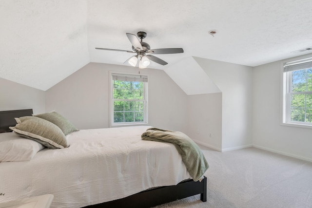 1780 Warren Hollow Rd, Nolensville, TN 37135 - carpeted bedroom with vaulted ceiling, baseboards, and ceiling fan