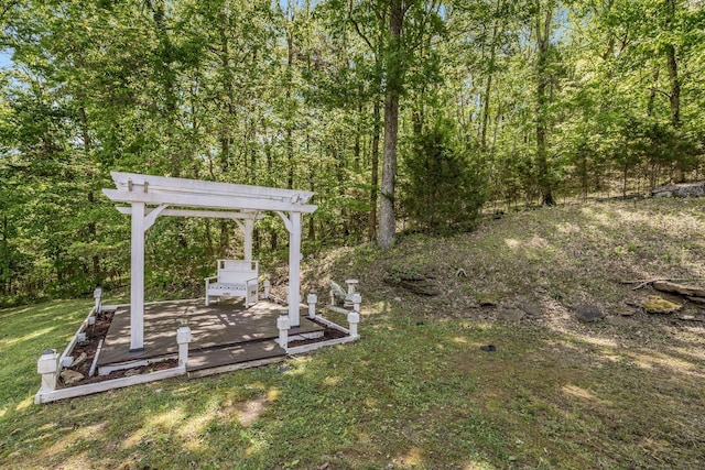 1780 Warren Hollow Rd, Nolensville, TN 37135 - view of green lawn with a wooded view