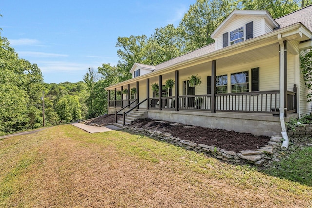 1780 Warren Hollow Rd, Nolensville, TN 37135 - country-style home with covered porch and a front yard