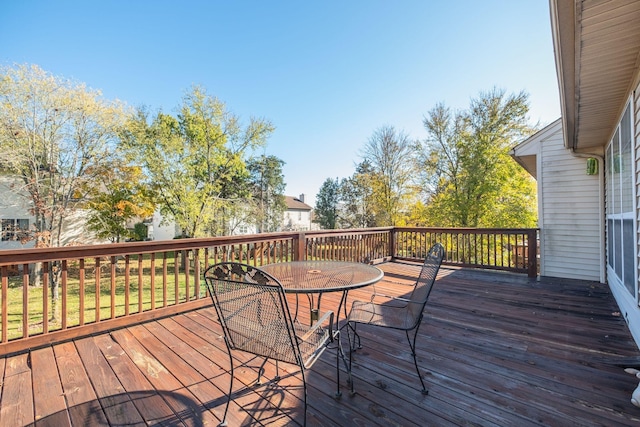 2510 Port Kembla Dr, Mount Juliet, TN 37122 - wooden terrace with outdoor dining area