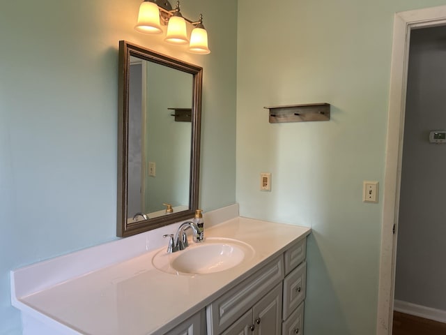bathroom featuring vanity