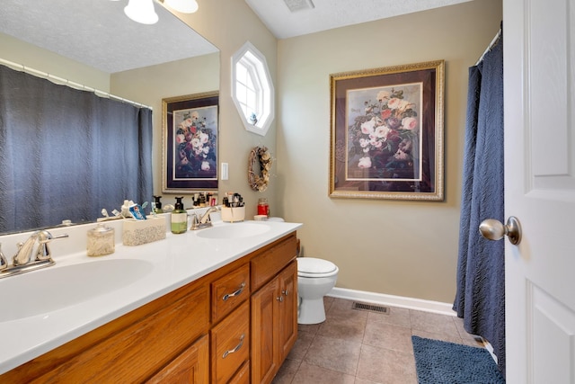 110 Broomsage Cir, Unionville, TN 37180 - bathroom with visible vents, a sink, double vanity, and toilet