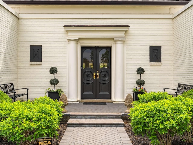 305 Davidson Rd, Nashville, TN 37205 - entrance to property with brick siding and french doors