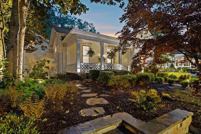 bungalow-style house featuring a porch
