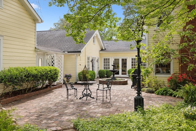 view of patio / terrace with french doors