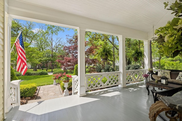 view of sunroom