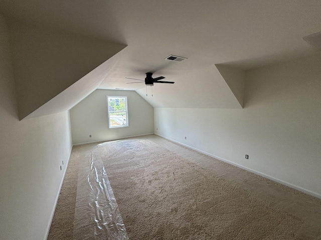 0 Short Mountain Rd, Woodbury, TN 37190 - additional living space featuring carpet flooring, baseboards, visible vents, and vaulted ceiling