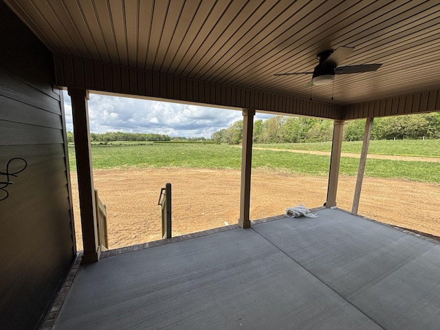 0 Short Mountain Rd, Woodbury, TN 37190 - view of patio / terrace featuring a ceiling fan
