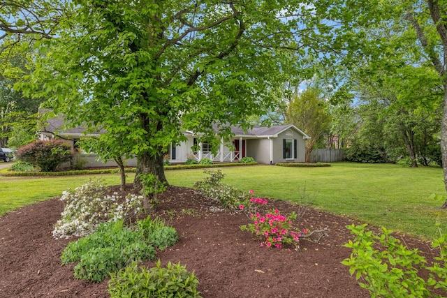exterior space featuring fence