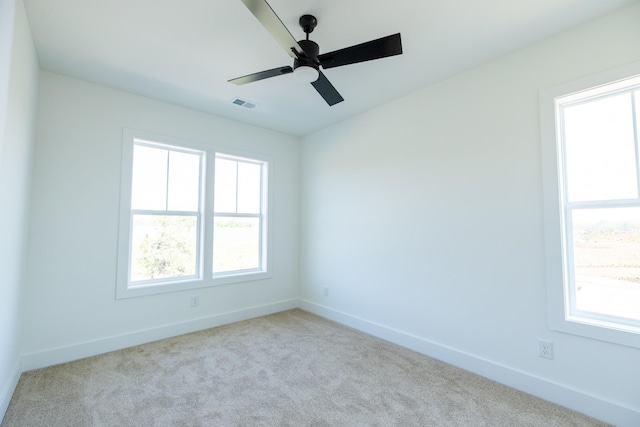 4060 Penfield Dr Unit E, Franklin, TN 37069 - carpeted spare room featuring baseboards, visible vents, and ceiling fan