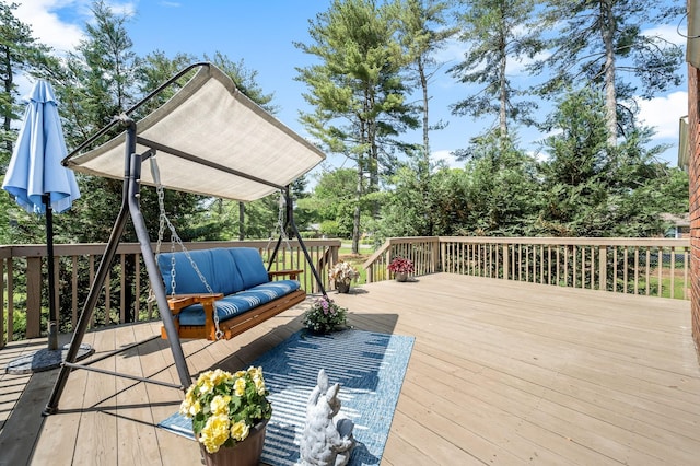533 Mckaig Rd, Murfreesboro, TN 37127 - wooden deck with an outdoor hangout area