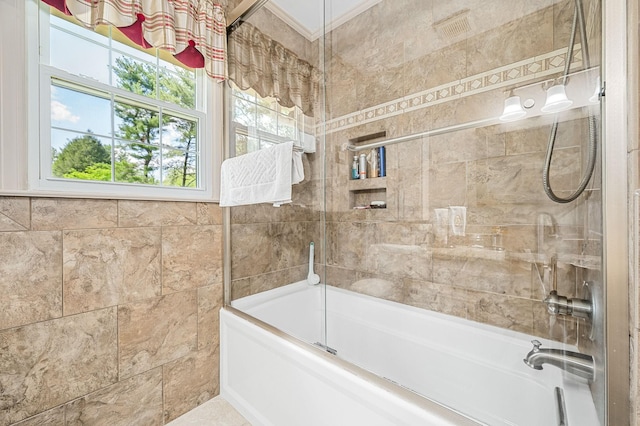 533 Mckaig Rd, Murfreesboro, TN 37127 - full bathroom featuring shower / tub combination and tile walls