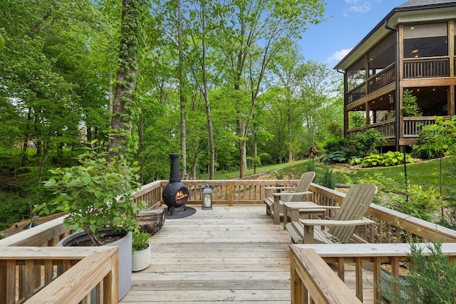 view of deck