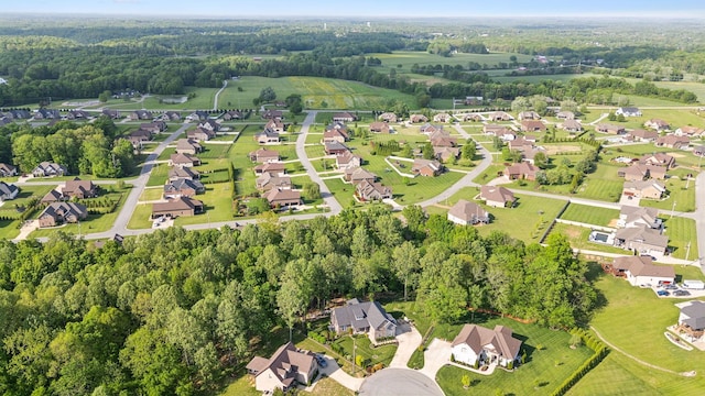 aerial view with a residential view