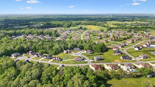 aerial view featuring a residential view