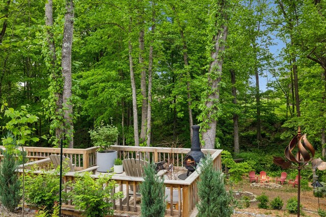 view of property's community featuring a deck