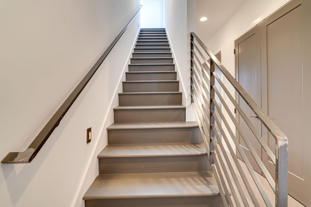 1106 Sigler St, Nashville, TN 37203 - stairs with recessed lighting
