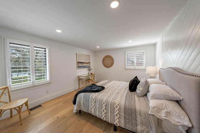 2025 Sanford Dr, Mount Juliet, TN 37122 - bedroom with recessed lighting, baseboards, light wood finished floors, and visible vents