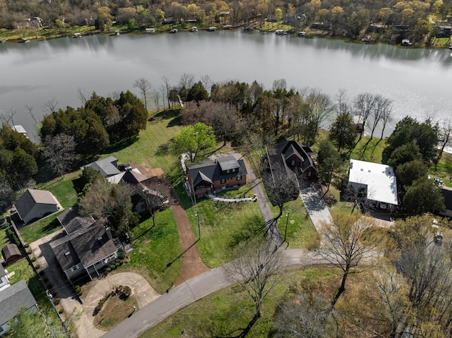 2025 Sanford Dr, Mount Juliet, TN 37122 - bird's eye view with a water view and a residential view