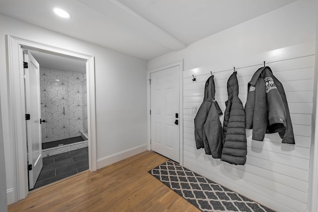 2025 Sanford Dr, Mount Juliet, TN 37122 - mudroom with baseboards, recessed lighting, and wood finished floors