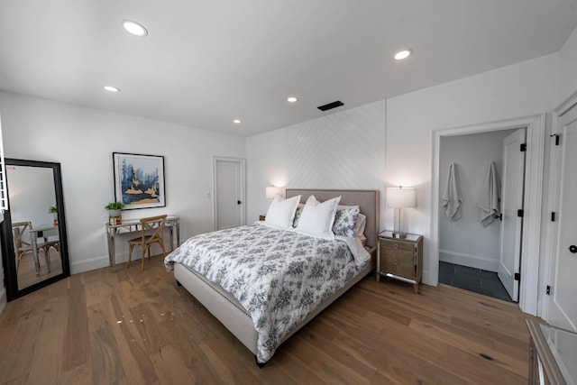 2025 Sanford Dr, Mount Juliet, TN 37122 - bedroom featuring baseboards, recessed lighting, and wood finished floors