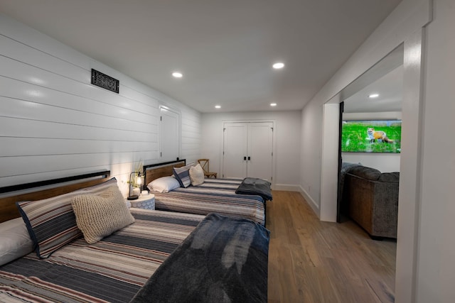 2025 Sanford Dr, Mount Juliet, TN 37122 - bedroom featuring recessed lighting, baseboards, and wood finished floors