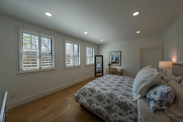 2025 Sanford Dr, Mount Juliet, TN 37122 - bedroom featuring baseboards, recessed lighting, and wood finished floors