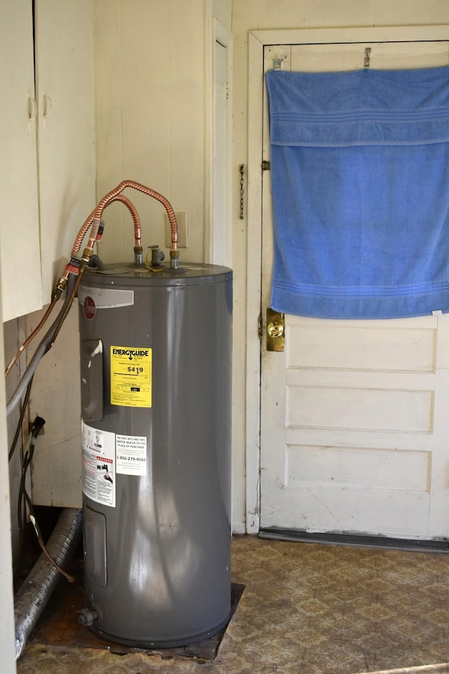 utilities featuring electric water heater