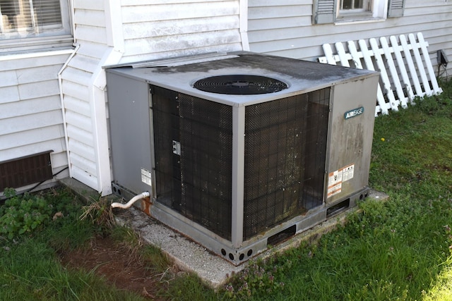 details featuring central AC unit
